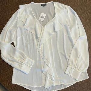 The Limited shear white top